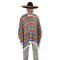 Beistle Cinco De Mayo Mexican Fiesta Serape Poncho Costume Accessory, One Size, Multicolored, 54\" x 30\"
